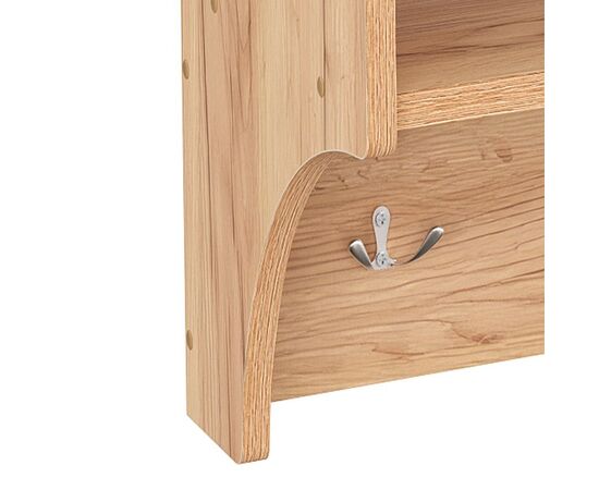 Κρεμάστρα Crosta pakoworld σε oak απόχρωση 80x28x40εκ - ΕΠΙΠΛΑ ΕΙΣΟΔΟΥ στο Milonadakis.gr