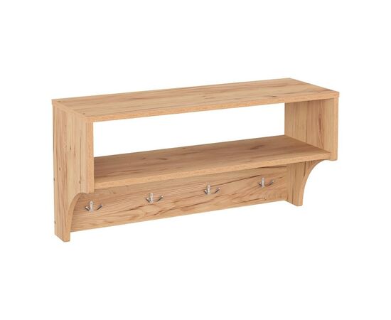 Κρεμάστρα Crosta pakoworld σε oak απόχρωση 80x28x40εκ - ΕΠΙΠΛΑ ΕΙΣΟΔΟΥ στο Milonadakis.gr