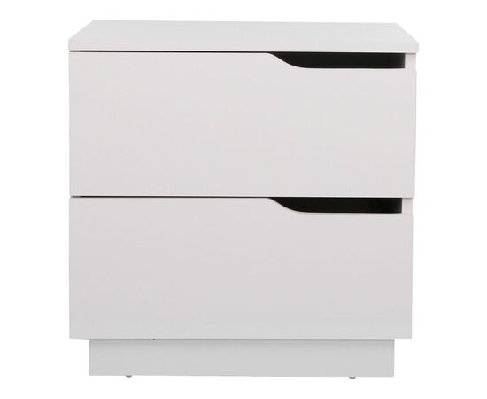 Κομοδίνο Verena I pakoworld σε λευκή απόχρωση 48x40x48εκ - ΚΟΜΟΔΙΝΑ στο Milonadakis.gr