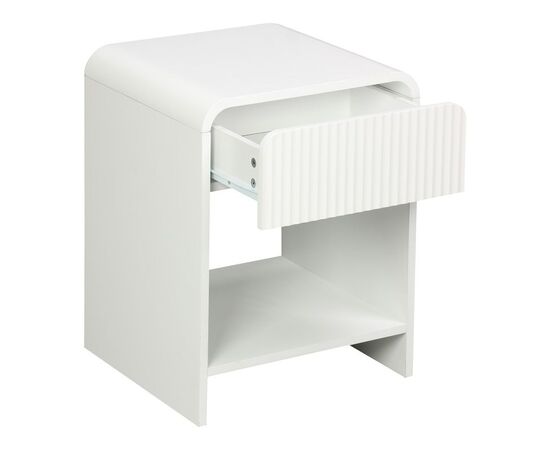 Κομοδίνο Zeplen pakoworld MDF σε λευκή απόχρωση 40x40x53εκ - ΚΟΜΟΔΙΝΑ στο Milonadakis.gr