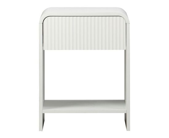 Κομοδίνο Zeplen pakoworld MDF σε λευκή απόχρωση 40x40x53εκ - ΚΟΜΟΔΙΝΑ στο Milonadakis.gr