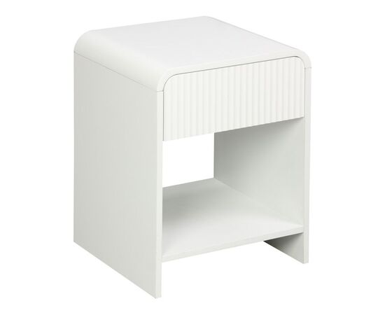 Κομοδίνο Zeplen pakoworld MDF σε λευκή απόχρωση 40x40x53εκ - ΚΟΜΟΔΙΝΑ στο Milonadakis.gr