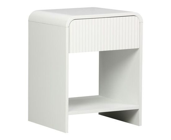 Κομοδίνο Zeplen pakoworld MDF σε λευκή απόχρωση 40x40x53εκ - ΚΟΜΟΔΙΝΑ στο Milonadakis.gr