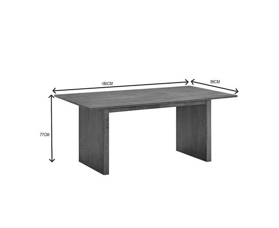 Τραπέζι Eleganza pakoworld mdf σε καρυδί απόχρωση 180x99x75.8εκ - ΤΡΑΠΕΖΙΑ ΚΟΥΖΙΝΑΣ στο Milonadakis.gr
