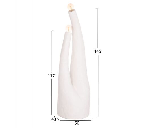 ΔΙΑΚΟΣΜΗΤΙΚΟ ΦΩΤΙΣΤΙΚΟ ΔΑΠΕΔΟΥ TUSKEN HM4702.02 FIBER CEMENT-ΛΕΥΚΟ 50x43x145Υεκ - ΦΩΤΙΣΤΙΚΑ ΔΑΠΕΔΟΥ στο Milonadakis.gr