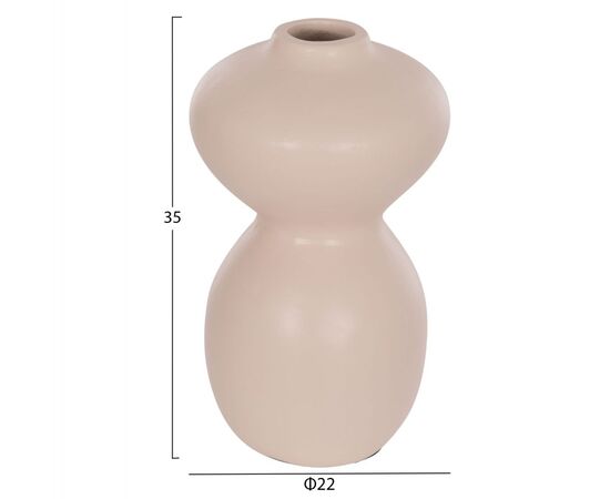 ΕΠΙΤΡΑΠΕΖΙΟ ΔΙΑΚΟΣΜΗΤΙΚΟ ΒΑΖΟ NELLY HM4669.02 ΤΕΡΑΚΟΤΑ ΣΕ ΚΡΕΜ--Φ22x35Υεκ. - ΑΝΤΙΚΕΙΜΕΝΑ στο Milonadakis.gr