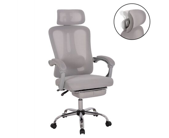 ΚΑΡΕΚΛΑ ΓΡΑΦΕΙΟΥ BARNET HM18258.02 ΓΚΡΙ MESH-ΓΚΡΙ ΣΚΕΛΕΤΟΣ NYLON 61x62x123Υ - ΚΑΡΕΚΛΕΣ ΓΡΑΦΕΙΟΥ στο Milonadakis.gr