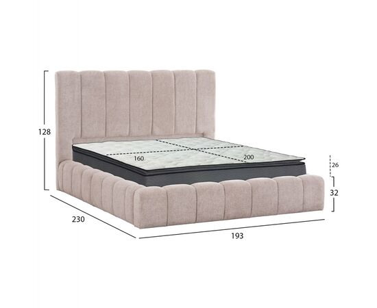 ΚΡΕΒΑΤΙ ΔΙΠΛΟ ΜΕ ΣΤΡΩΜΑ & ΑΠΟΘ.ΧΩΡΟ REMO HM21167 ΜΠΕΖ ΜΠΟΥΚΛΕ--ΓΙΑ 160x200εκ - ΚΡΕΒΑΤΙΑ στο Milonadakis.gr