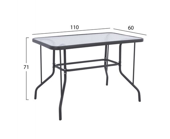 ΣΕΤ ΤΡΑΠΕΖΑΡΙΑΣ 5ΤΜΧ ADAM HM21219 ΚΑΡΕΚΛΕΣ ΜΕΤΑΛΛΙΚΕΣ & ΤΡΑΠΕΖΙ 110x60 ΓΚΡΙ - ΣΕΤ ΤΡΑΠΕΖΑΡΙΕΣ στο Milonadakis.gr