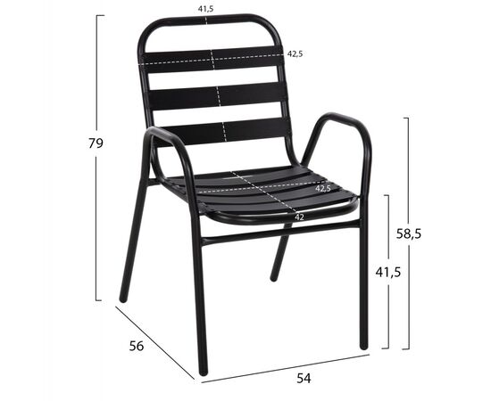 ΣΕΤ ΤΡΑΠΕΖΑΡΙΑΣ 5ΤΜΧ ADAM HM21219.01 ΚΑΡΕΚΛΕΣ ΜΕΤΑΛΛΙΚΕΣ & ΤΡΑΠΕΖΙ 110x60 ΜΑΥΡΟ - ΣΕΤ ΤΡΑΠΕΖΑΡΙΕΣ στο Milonadakis.gr