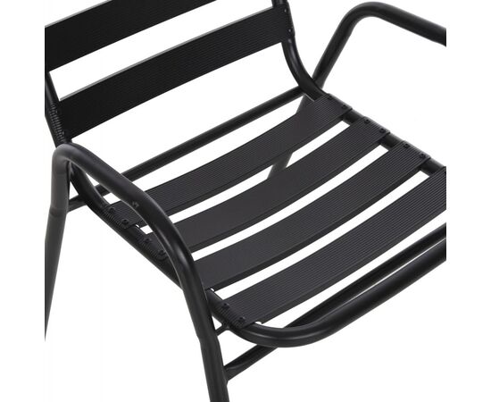 ΣΕΤ ΤΡΑΠΕΖΑΡΙΑΣ 5ΤΜΧ ADAM HM21219.01 ΚΑΡΕΚΛΕΣ ΜΕΤΑΛΛΙΚΕΣ & ΤΡΑΠΕΖΙ 110x60 ΜΑΥΡΟ - ΣΕΤ ΤΡΑΠΕΖΑΡΙΕΣ στο Milonadakis.gr