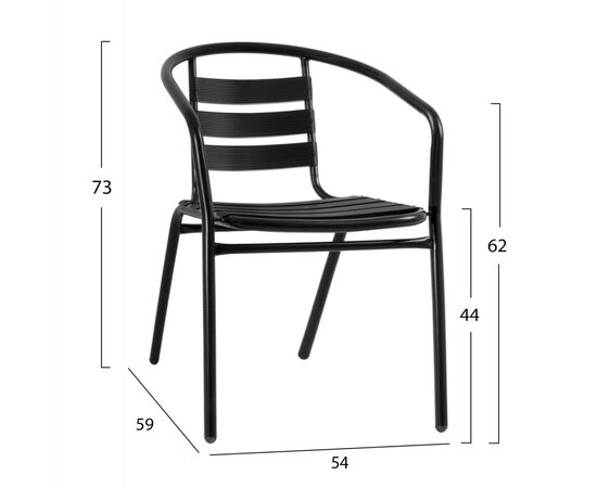 ΣΕΤ ΤΡΑΠΕΖΑΡΙΑΣ 5ΤΜΧ ADAM HM21220 ΚΑΡΕΚΛΕΣ ΜΕΤΑΛΛΙΚΕΣ & ΤΡΑΠΕΖΙ 110x60 ΜΑΥΡΟ - ΣΕΤ ΤΡΑΠΕΖΑΡΙΕΣ στο Milonadakis.gr