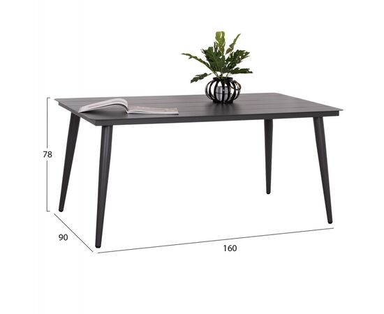 ΤΡΑΠΕΖΙ ΑΛΟΥΜΙΝΙΟΥ ΟΡΘΟΓΩΝΙΟ HIGER HM6291.01 ΓΚΡΙ 160x90x78Υεκ. - ΤΡΑΠΕΖΙΑ ΕΞ. ΧΩΡΟΥ στο Milonadakis.gr
