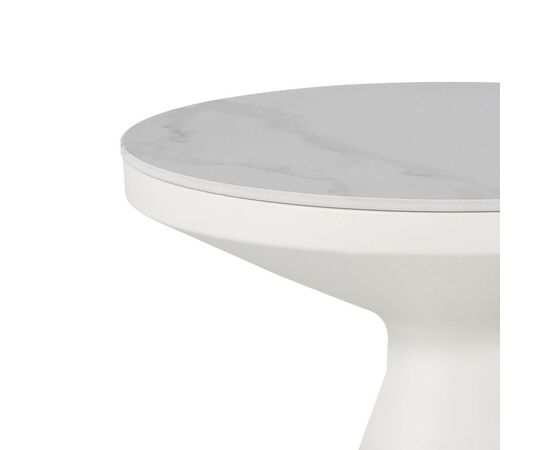 Βοηθητικά τραπέζια Coozlin Inart sintered stone σε απόχρωση λευκό μαρμάρου με λευκό μέταλλο - ΒΟΗΘΗΤΙΚΑ ΤΡΑΠΕΖΑΚΙΑ στο Milonadakis.gr