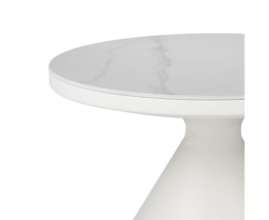 Βοηθητικά τραπέζια Coozlin Inart sintered stone σε απόχρωση λευκό μαρμάρου με λευκό μέταλλο - ΒΟΗΘΗΤΙΚΑ ΤΡΑΠΕΖΑΚΙΑ στο Milonadakis.gr