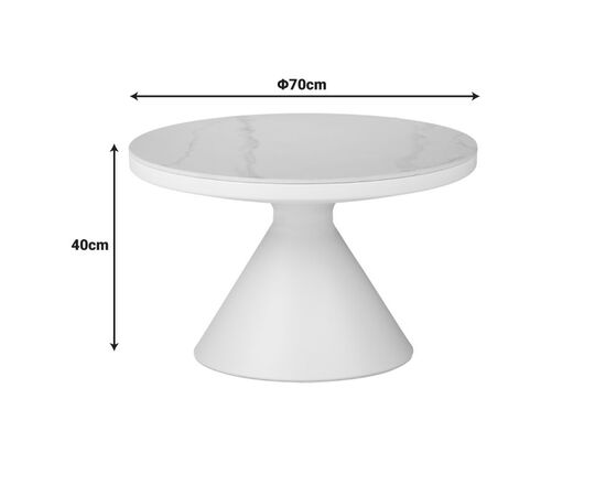 Βοηθητικά τραπέζια Coozlin Inart sintered stone σε απόχρωση λευκό μαρμάρου με λευκό μέταλλο - ΒΟΗΘΗΤΙΚΑ ΤΡΑΠΕΖΑΚΙΑ στο Milonadakis.gr
