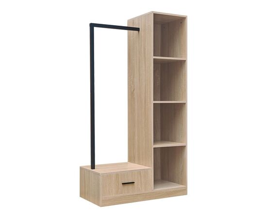 Έπιπλο εισόδου Erdeco pakoworld mdf σε φυσική απόχρωση 80x40x150εκ - ΝΤΟΥΛΑΠΕΣ στο Milonadakis.gr