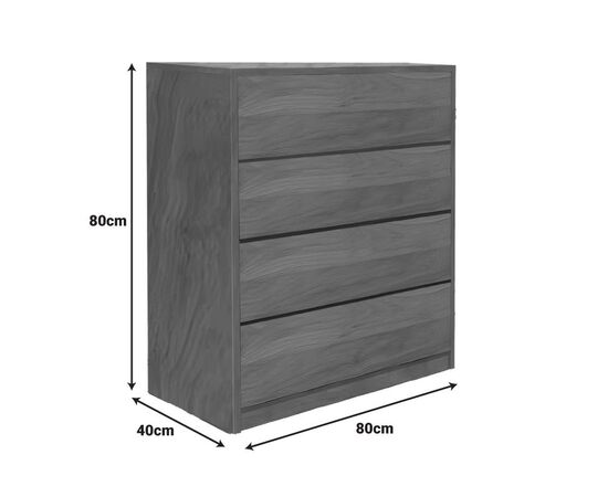 Συρταριέρα Kuanger pakoworld mdf σε καρυδί απόχρωση 80x40x80εκ - ΣΥΡΤΑΡΙΕΡΕΣ - ΤΟΥΑΛΕΤΕΣ στο Milonadakis.gr