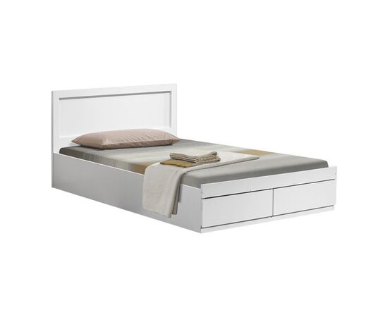 Κρεβάτι Olympus pakoworld με συρτάρι σε λευκή απόχρωση 100x200εκ - ΚΡΕΒΑΤΙΑ στο Milonadakis.gr