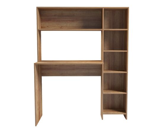 Γραφείο με βιβλιοθήκη Janson pakoworld σε oak απόχρωση 113.2x40x141.8εκ - ΓΡΑΦΕΙΑ στο Milonadakis.gr