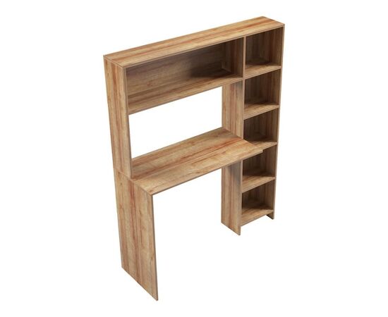 Γραφείο με βιβλιοθήκη Janson pakoworld σε oak απόχρωση 113.2x40x141.8εκ - ΓΡΑΦΕΙΑ στο Milonadakis.gr