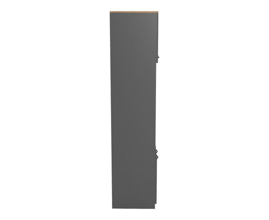 Ντουλάπα κουζίνας Rowan pakoworld σε oak-ανθρακί απόχρωση 60x42x182εκ - ΟΡΓΑΝΩΣΗ ΣΠΙΤΙΟΥ στο Milonadakis.gr