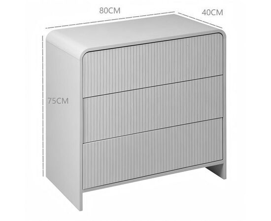 Συρταριέρα Zeplen pakoworld MDF σε λευκή απόχρωση 80x40x75εκ - ΣΥΡΤΑΡΙΕΡΕΣ - ΤΟΥΑΛΕΤΕΣ στο Milonadakis.gr