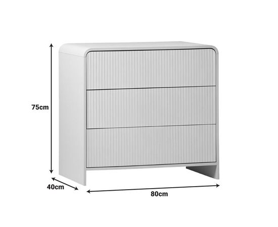 Συρταριέρα Zeplen pakoworld MDF σε λευκή απόχρωση 80x40x75εκ - ΣΥΡΤΑΡΙΕΡΕΣ - ΤΟΥΑΛΕΤΕΣ στο Milonadakis.gr