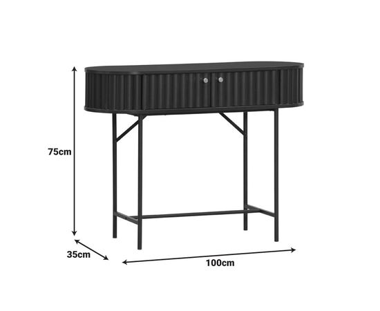 Κονσόλα Zakro pakoworld MDF-μέταλλο σε μαύρη απόχρωση 100x35x75εκ - ΣΥΡΤΑΡΙΕΡΕΣ - ΤΟΥΑΛΕΤΕΣ στο Milonadakis.gr