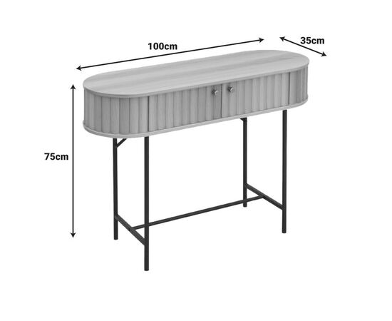 Κονσόλα Zakro pakoworld MDF-μέταλλο σε oak απόχρωση 100x35x75εκ - ΣΥΡΤΑΡΙΕΡΕΣ - ΤΟΥΑΛΕΤΕΣ στο Milonadakis.gr