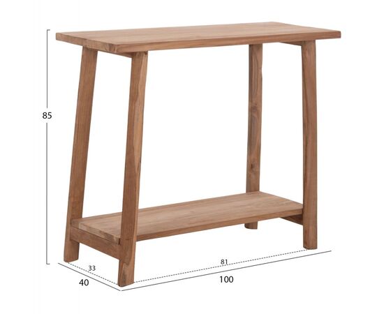 ΚΟΝΣΟΛΑ TALIBER HM18257 ΞΥΛΟ TEAK ΣΕ ΦΥΣΙΚΟ ΧΡΩΜΑ 100x40x85Υεκ. - ΜΠΟΥΦΕΔΕΣ-ΚΟΝΣΟΛΕΣ στο Milonadakis.gr