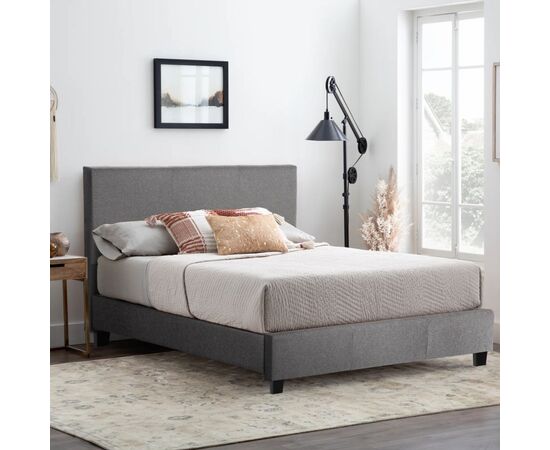 ΚΡΕΒΑΤΙ BECCA ΑΠΟ ΥΦΑΣΜΑ ΓΚΡΙ HM553.11 ΓΙΑ ΣΤΡΩΜΑ 150x200 EK. - ΚΡΕΒΑΤΙΑ στο Milonadakis.gr