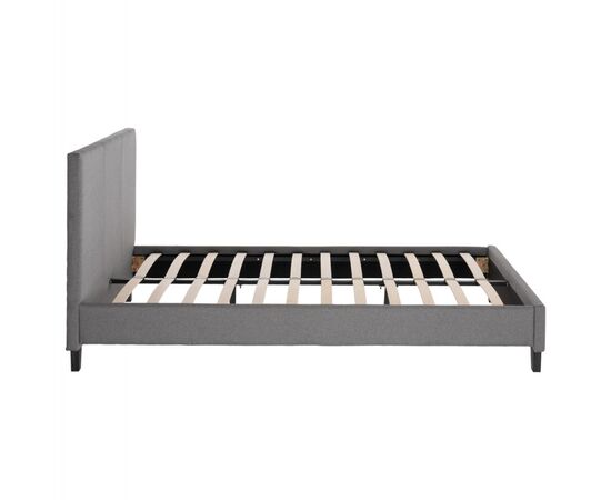 ΚΡΕΒΑΤΙ BECCA ΑΠΟ ΥΦΑΣΜΑ ΓΚΡΙ HM553.11 ΓΙΑ ΣΤΡΩΜΑ 150x200 EK. - ΚΡΕΒΑΤΙΑ στο Milonadakis.gr