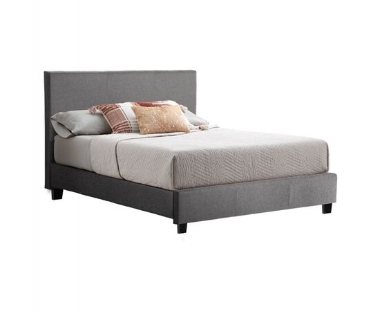 ΚΡΕΒΑΤΙ BECCA ΑΠΟ ΥΦΑΣΜΑ ΓΚΡΙ HM553.11 ΓΙΑ ΣΤΡΩΜΑ 150x200 EK. - ΚΡΕΒΑΤΙΑ στο Milonadakis.gr