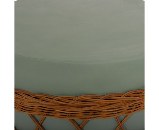 ΤΡΑΠΕΖΙ ΣΑΛΟΝΙΟΥ VILHENA HM18165 FIBER CEMENT ΠΡΑΣΙΝΟ-RATTAN ΦΥΣΙΚΟ Φ56x47Υεκ. - ΤΡΑΠΕΖΙΑ ΚΟΥΖΙΝΑΣ στο Milonadakis.gr