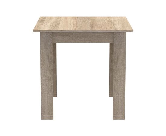 Τραπεζαρία Manka-Parker pakoworld σετ 3τεμ mdf σε μαύρη-sonoma απόχρωση 80x80x77εκ - ΤΡΑΠΕΖΑΡΙΕΣ στο Milonadakis.gr