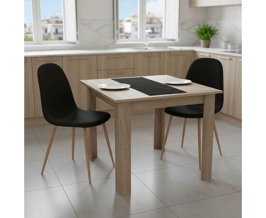 Τραπεζαρία Manka I-Bella pakoworld σετ 3τεμ σε sonoma truffle απόχρωση 80x80x77εκ - ΤΡΑΠΕΖΑΡΙΕΣ στο Milonadakis.gr