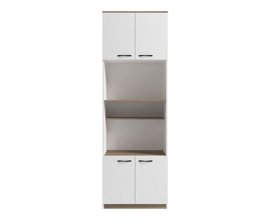 Ντουλάπα κουζίνας Rowan pakoworld σε λευκή-sonoma απόχρωση 60x42x182εκ - ΟΡΓΑΝΩΣΗ ΣΠΙΤΙΟΥ στο Milonadakis.gr