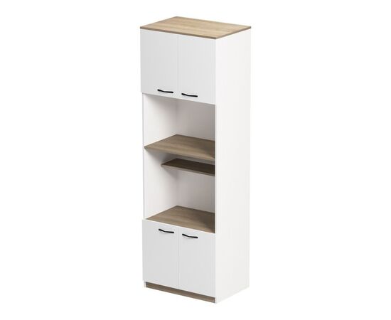 Ντουλάπα κουζίνας Rowan pakoworld σε λευκή-sonoma απόχρωση 60x42x182εκ - ΟΡΓΑΝΩΣΗ ΣΠΙΤΙΟΥ στο Milonadakis.gr