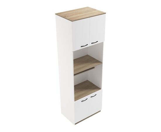 Ντουλάπα κουζίνας Rowan pakoworld σε λευκή-sonoma απόχρωση 60x42x182εκ - ΟΡΓΑΝΩΣΗ ΣΠΙΤΙΟΥ στο Milonadakis.gr