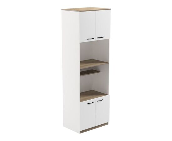 Ντουλάπα κουζίνας Rowan pakoworld σε λευκή-sonoma απόχρωση 60x42x182εκ - ΟΡΓΑΝΩΣΗ ΣΠΙΤΙΟΥ στο Milonadakis.gr