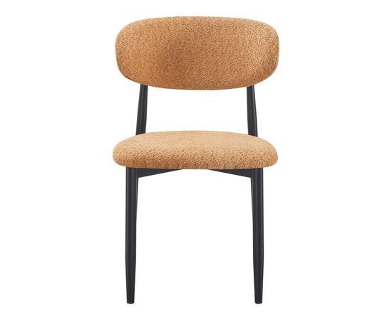 Καρέκλα Folegio pakoworld μπουκλέ σε camel απόχρωση με μαύρα πόδια 59x50x75εκ - ΚΑΡΕΚΛΕΣ - ΠΟΛΥΘΡΟΝΕΣ ΕΣ. στο Milonadakis.gr