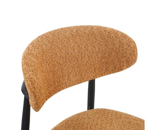 Καρέκλα Folegio pakoworld μπουκλέ σε camel απόχρωση με μαύρα πόδια 59x50x75εκ - ΚΑΡΕΚΛΕΣ - ΠΟΛΥΘΡΟΝΕΣ ΕΣ. στο Milonadakis.gr