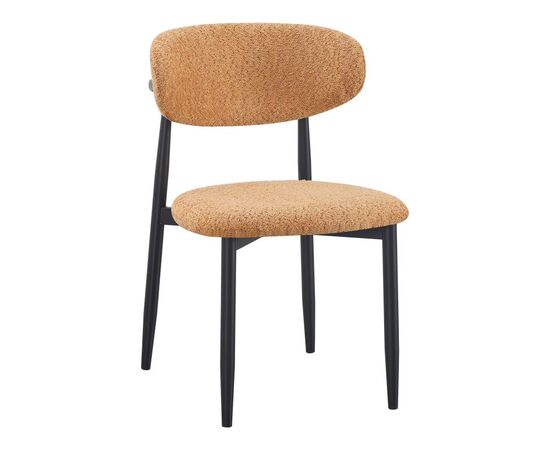 Καρέκλα Folegio pakoworld μπουκλέ σε camel απόχρωση με μαύρα πόδια 59x50x75εκ - ΚΑΡΕΚΛΕΣ - ΠΟΛΥΘΡΟΝΕΣ ΕΣ. στο Milonadakis.gr