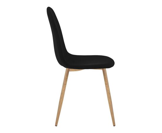 Καρέκλα Bella pakoworld μαύρο ύφασμα με πόδι μέταλλο σε φυσική απόχρωση 43.5x52x89εκ - ΚΑΡΕΚΛΕΣ - ΠΟΛΥΘΡΟΝΕΣ ΕΣ. στο Milonadakis.gr