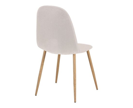 Καρέκλα Bella pakoworld ανοιχτό γκρι ύφασμα με πόδι μέταλλο σε φυσική απόχρωση 43.5x52x89εκ - ΚΑΡΕΚΛΕΣ - ΠΟΛΥΘΡΟΝΕΣ ΕΣ. στο Milonadakis.gr