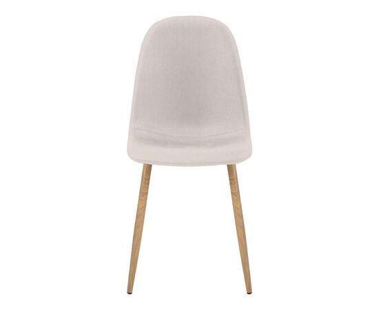 Καρέκλα Bella pakoworld ανοιχτό γκρι ύφασμα με πόδι μέταλλο σε φυσική απόχρωση 43.5x52x89εκ - ΚΑΡΕΚΛΕΣ - ΠΟΛΥΘΡΟΝΕΣ ΕΣ. στο Milonadakis.gr