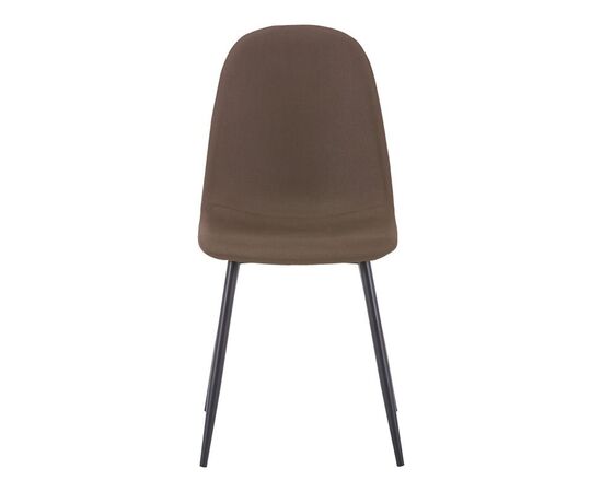 Καρέκλα Bella pakoworld καφέ ύφασμα με πόδι μαύρο μέταλλο 43.5x52x89εκ - ΚΑΡΕΚΛΕΣ - ΠΟΛΥΘΡΟΝΕΣ ΕΣ. στο Milonadakis.gr