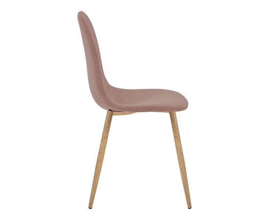 Καρέκλα Bella pakoworld σάπιο μήλο βελούδο με πόδι μέταλλο σε φυσική απόχρωση 43.5x52x89εκ - ΚΑΡΕΚΛΕΣ - ΠΟΛΥΘΡΟΝΕΣ ΕΣ. στο Milonadakis.gr