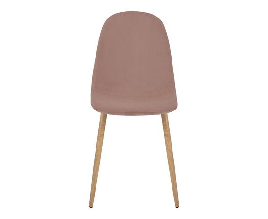 Καρέκλα Bella pakoworld σάπιο μήλο βελούδο με πόδι μέταλλο σε φυσική απόχρωση 43.5x52x89εκ - ΚΑΡΕΚΛΕΣ - ΠΟΛΥΘΡΟΝΕΣ ΕΣ. στο Milonadakis.gr